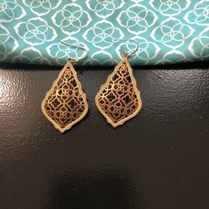 Kendra Scott gold/rose gold earrings